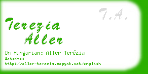 terezia aller business card
