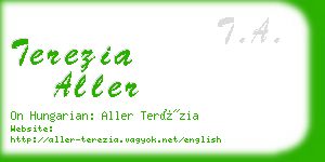 terezia aller business card